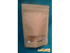 精品牛皮紙袋 小號干果電子家紡針織專用，內(nèi)置拉鏈站立設(shè)計(jì)